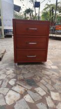 Solid Wood Bedside Table with 3 Drawers for Bedroom in Dahisar, Mumbai – Jyoti Furniture & Interiors